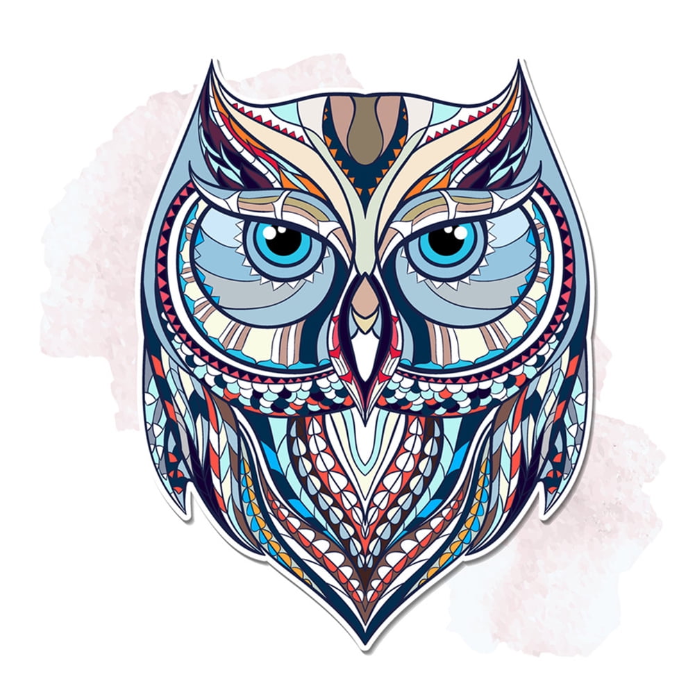 owl totem pole drawing