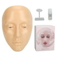 thumbnail image 2 of Makeup Practice Face Board ,Reusable Makeup Mannequin Face Eyeshadow Mannequin,5D Silicone Mannequin Face for Eyes Makeup Beginner with 20ml Makeup Remover Oil, 2 of 7