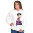 thumbnail image 4 of Betty Boop Beat Breast Cancer Ribbon Women Plus Size Sweatshirt Brisco Brands 2X, 4 of 5
