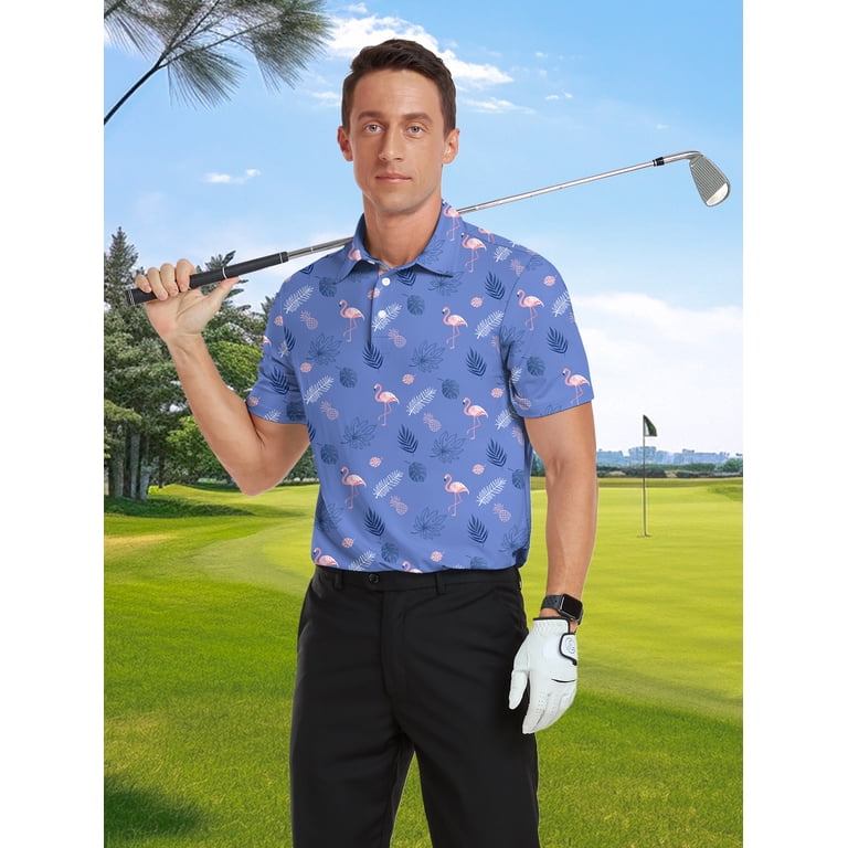 Iceglad Men's Dry Fit Golf Performance Polo Shirt photo 5