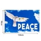 thumbnail image 1 of Bandera de la paz, símbolo de la paloma de la paz mundial, bandera de la paz para patio, césped, casa al aire libre, 1 of 3