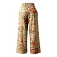 thumbnail image 5 of Pants for Women Lady Trouser Women Casual Pant Suit Cargo Pants Glitter Leggings Night Trousers for Wide Trousers Knit Dress Legging Work Track Leopard Pant Women's Orange M, 5 of 5