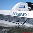 thumbnail image 3 of Legend Bass Boat Raised Decal 316248 | Silver Logo Sticker, 3 of 3