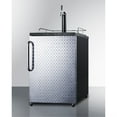 thumbnail image 2 of Freestanding residential beer dispenser, auto defrost with digital thermostat, diamond plate door, towel bar handle and black cabinet, 2 of 4