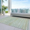thumbnail image 6 of Addison Rugs Chantille Indoor/Outdoor Transitional Stripes Mint Washable Rectangle Rug, 10' x 14', 6 of 6