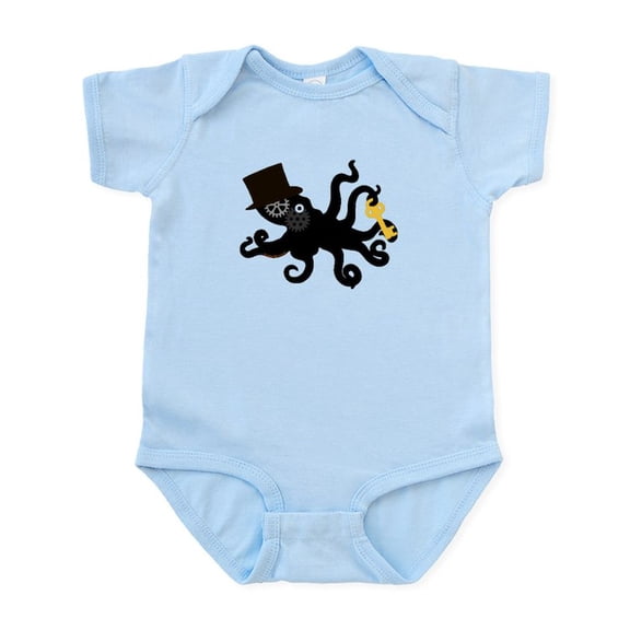 CafePress - Steampunk Octopus Body Suit - Baby Light Bodysuit, Size Newborn - 24 Months