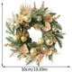 thumbnail image 3 of Adornos Navideños Bola Dorada Hoja Pe Aguja Anillo Flor Anillo Puerta Colgante, 3 of 6