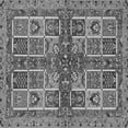 thumbnail image 1 of Ahgly Company Indoor Square Abstract Gray Modern Area Rugs, 5' Square, 1 of 4