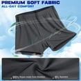 thumbnail image 2 of 5 Pack Mens Underwear Boxer Shorts for Men Bamboo Rayon Boxers Classic Relaxed Fit Boxer Shorts with Button Fly, 2 of 8
