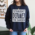 thumbnail image 4 of EcoLoom Straight Outta The Garden Long Sleeve Unisex Midweight Crewneck Sweatshirt, 4 of 4
