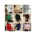 thumbnail image 5 of Women's Ribbed Long Sleeve Turtleneck Top, 5 of 6