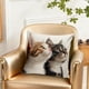 thumbnail image 4 of Juego de almohadas con estampado de animales bonitos para dormitorio, sala de estar, sofá, cojín de 45 x 45 cm para decoración de sofá y sala de estar, funda de almohada aterciopelada., 4 of 6
