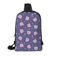 thumbnail image 2 of Rocae Cute Pig for Lightweight Chest Bag Dual Pocket, Waterproof Crossbody Sling Bag for Men and Women, 2 of 8