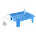 thumbnail image 4 of perfeclan Toilet with Screen Grille, Dog Potty And Drain Pipe for Indoor Porch , Blue, 46.6cmx45.6cmx16cm, 4 of 9