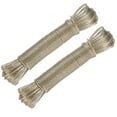 thumbnail image 1 of Paquete de 2 Cuerdas para Colgar Ropa con Recubrimiento de Plástico, 1/8 Pulgada x 66ft (3mmx20m) Cuerdas de Acero para Colgar Ropa al Aire Libre [Transparente], 1 of 1