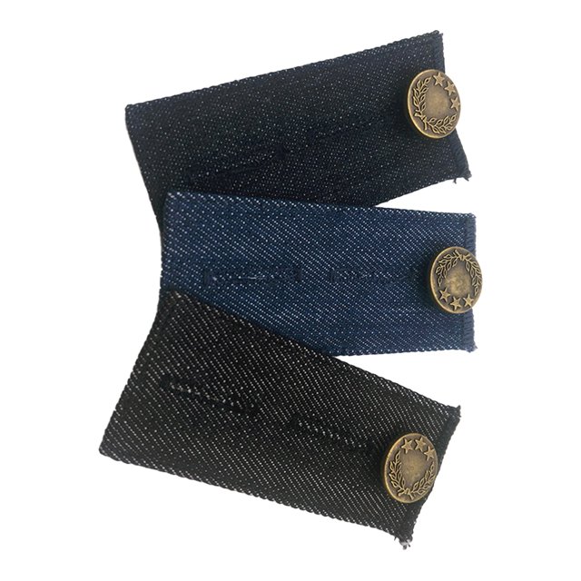 Inteprter Banda para el vientre Pantalones de maternidad cómodos Extensor Cintura ajustable con botones Agujeros Jeans Accesorio Pantalones Tela de costura y artesanía tipo 1