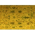thumbnail image 1 of Ahgly Company Machine Washable Indoor Rectangle Abstract Yellow Modern Area Rugs, 2' x 3', 1 of 4