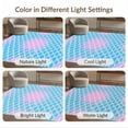thumbnail image 7 of ODIKA 4'x6' Washable Area Rug Pet Friendly, Non-Shedding Fish Ombre Glitter Look Scale Seashell Mermaid Gradient Refined for Bedroom, Reading Nook, 7 of 7