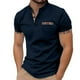 thumbnail image 1 of Camiseta de manga corta con cuello alto y bolsillo en el pecho para hombre, primavera/verano, poliéster, prenda informal, 1 of 5