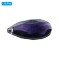 thumbnail image 3 of Uxcell K9 Crystal Pendants Teardrop Beads, 10 Pack 38mm Chandelier Prisms Parts Hanging Beads DIY Lamp Dark Purple, 3 of 6