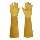 thumbnail image 2 of Guantes de jardinería de tubo largo de piel de vaca para hervir para el cultivo de verduras, flores, arreglos florales, poda de ganado, guantes de jardinería protectores transfronterizos de dos capas, 2 of 5