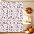 thumbnail image 5 of Pink Pumpkins Fall Shower Curtains for Bathroom, Autumn Botanical Leaf Thanksgiving Waterproof Fabric Shower Curtain, Decorative Bathroom Curtain for Bathtub, 72"x72", No Hooks Included, 5 of 9