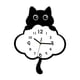 thumbnail image 1 of Reloj de pared colgante con forma de gato y péndulo de cola oscilante para comedor u oficina Estilo A, 1 of 9
