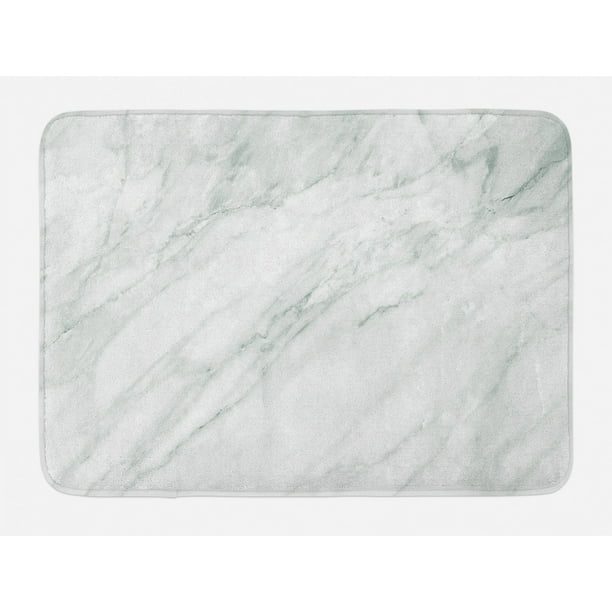 Marble Bath Mat, Stained Marbled Background Image Abstract Textures