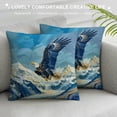 thumbnail image 3 of Orinice Eagle Mountain Sky Graphic Decorative Cushion Throw Pillow Cover for Home Living Room Sofa, High-Quality Pillowcase 1PC 22x22in, 3 of 5