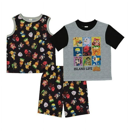 Boys 4-10 Nintendo Animal Crossing Visitors Guide Tops & Shorts Pajama Set, Boy's, Multicolor