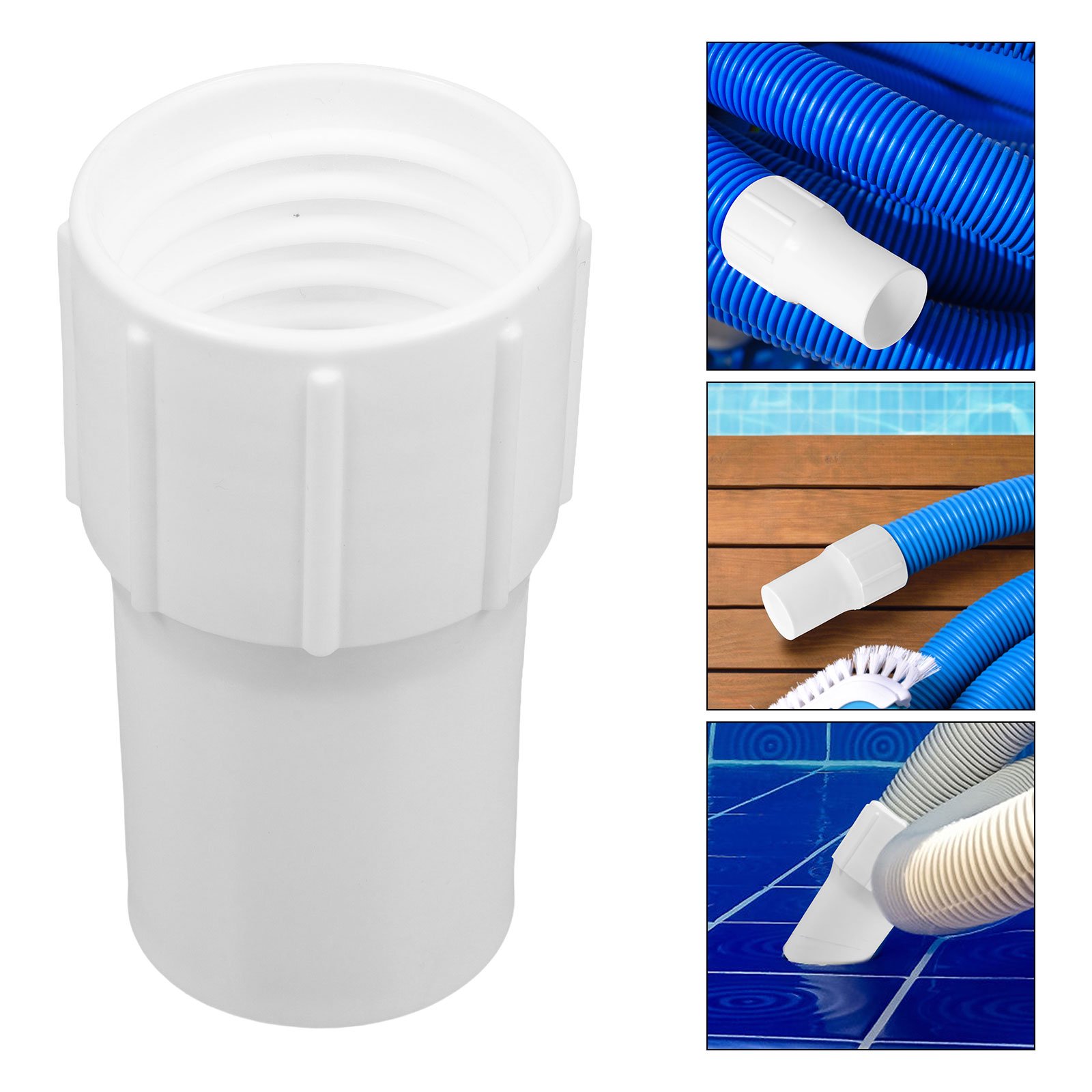 CHICHUMID White Plastic Pool Vacuum Skimmer Attachment for Swimming Pool Cleaning and Maintenance 1 Set