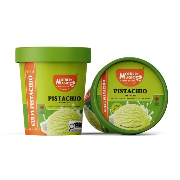 Mother's Magic Pista Kulfi 1L, Pistachio kulfi dessert