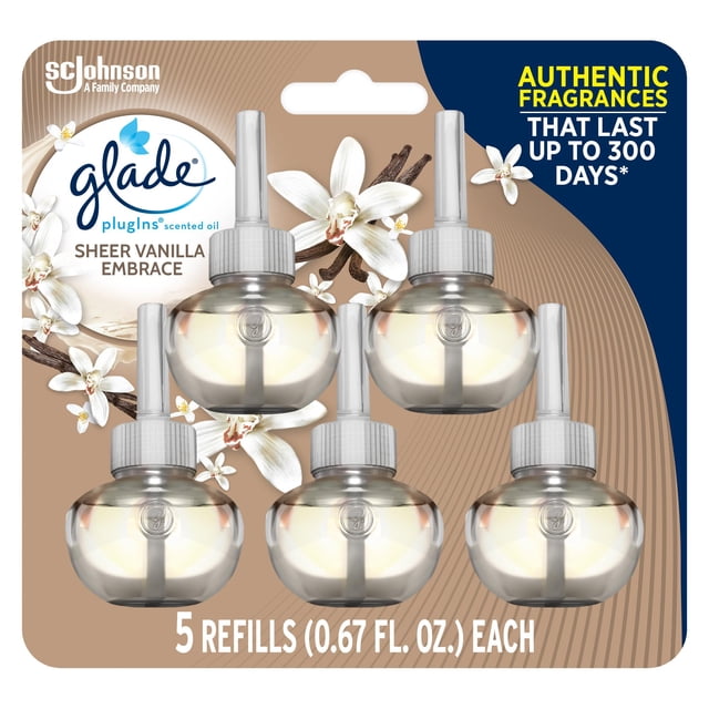 Recambios para ambientador Glade Plugins Sheer Vanilla Embrace, 100 ml