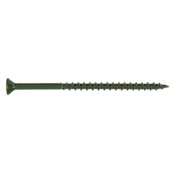 Deck Plus Ceramic Wood & Deck Screws, Green, #10 x 3-In., 1-Lb. 48404