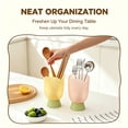 thumbnail image 5 of Kitchen Sink Organizers, Kitchen Utensil Flower Shape Cutlery Drying Cup With Tray, Countertop Chopstick Fork Spoon Storage Organizer Rack, Home Kitchen, Daily Use Home Decor, 5 of 8