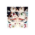 thumbnail image 2 of 1pc Anime-Inspired Geometric Eyes Print T-Shirt for Women, Casual Crew Neck Short Sleeve, Cotton Knit Fabric, Medium Stretch, Fashionable All-Season Top, 2 of 6