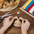 thumbnail image 3 of Wooden Rabbit Knitting Tools BurlyWood 8.9x8x0.55cm, 3 of 6