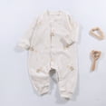 thumbnail image 2 of CAUYDY 6 9 12 18 Months Girls Pajamas for Newborn Baby Clothes Preemie Long Sleeve Romper Fall Winter Infant Girl Comfy Bodysuit Toddler Sleepers Sizes 0-3 Months,Yellow, 2 of 5
