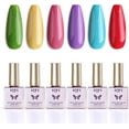 thumbnail image 1 of Gen'C Béauty UV Nail Gel 6 Colors Kit Summer Color, 1 of 5