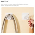 thumbnail image 3 of 4 Pcs Curtain Hooks Curtain Rod Support Curtain Rod Mount Bracket Spray Bottle Holder Cupboard White Abs, 3 of 6