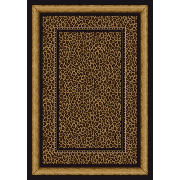 Milliken Signature Area Rug ZAMBIA ONYX Zambia Onyx Spotted Bordered 5' 4" x 7' 8" Rectangle