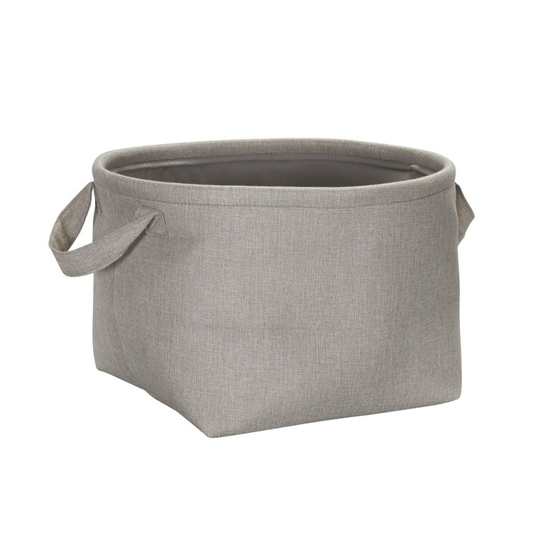 Household Essentials Round Soft Sided Multipurpose Laundry Basket, Gray