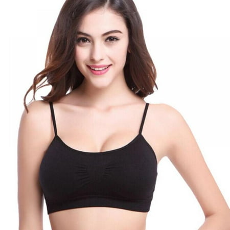 

Women Yoga Fitness Stretch Workout Tank Bra Seamless Padded Athletic Sports Bra