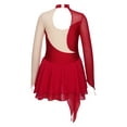 thumbnail image 5 of inhzoy Kids Girls Long Sleeve Rhinestone Figure Ice Skating Dress, 5 of 9
