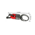 thumbnail image 3 of Universal Car Key Holder Zinc Alloy Vehicle Start car key Key Ring Buckle Keychain Automotive Accessory, Red Leather, 3 of 6
