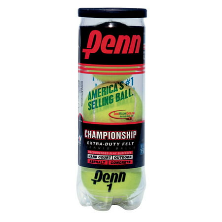 Penn Championship Extra Duty Tennis Ball Can (3 (Best Tennis Balls For Beginners)