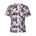 thumbnail image 6 of Vsdgher Lilies Flowers Print Men's Dry Fit Mesh Athletic Shirts Moisture Wicking Tennis T-Shirt Tops, 6 of 9