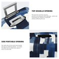 thumbnail image 6 of Multi-Size Suitcase Protective Cover Full Range Double Stitching Invisible Zipper For Travel Business Plaid Fall Camo Royalblue_4 Medium, 6 of 8