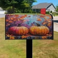 thumbnail image 3 of Fall Autumn Pumpkin Maple Leaf Mailbox Covers,Magnetic 21x25.5 Inch Mailboxwrap Waterproof Durable Fall Welcome Box Wrap for Yard Farmhouse Decorative, 3 of 4