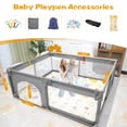 thumbnail image 6 of Sunnycome Baby Playpen with Folding Mat, Large Play Yard 71" X 59" X 26.5" for Babies and Toddlers with Zipper Gate Anti-Slip Suckers for Indoor&Outdoor, 6 of 6
